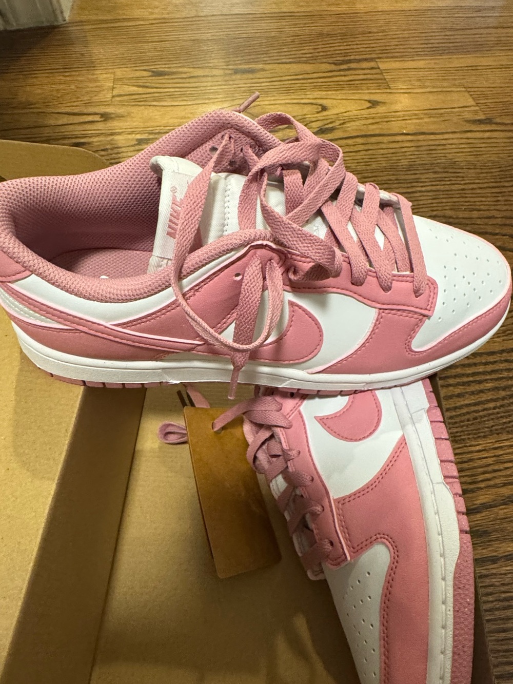 New with Box- Pink Nike Dunk-low - Women
